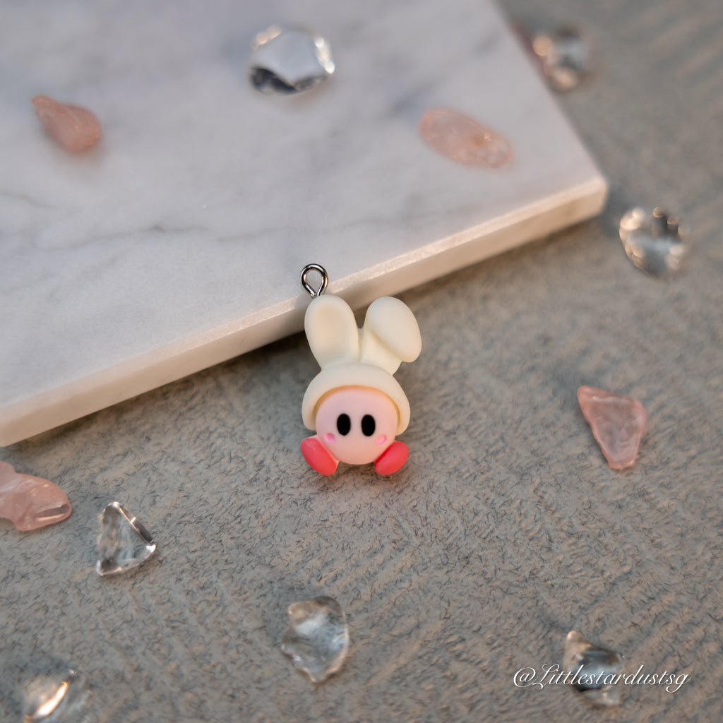 Pink Monster (Bunny Ears) | Keychain