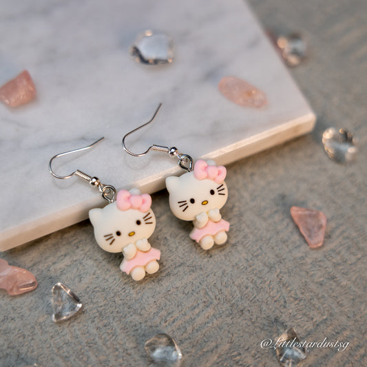 Mouthless Meow (Light Pink) | Earrings