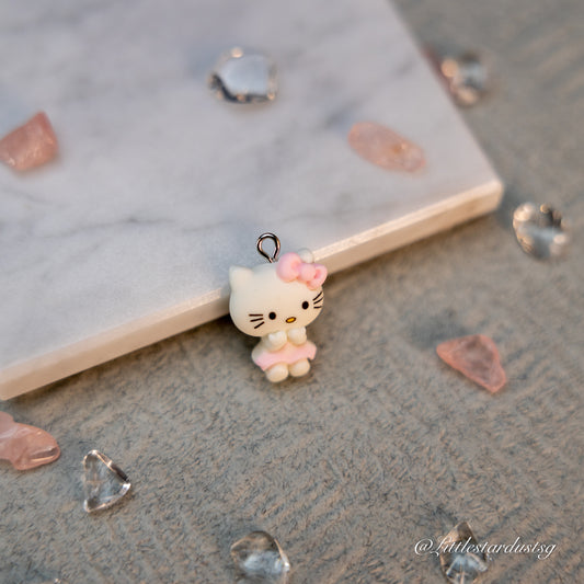 Mouthless Kitty (Light Pink) | Keychain