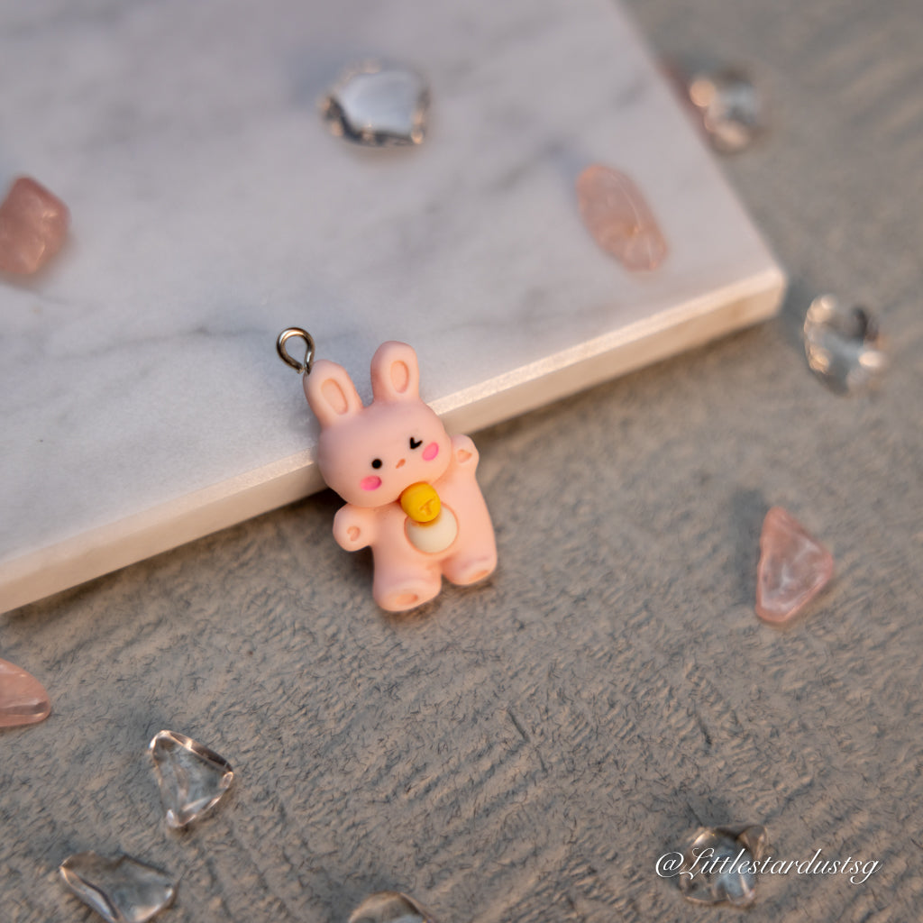 Blushing Pink Bunny (Bell Edition) | Keychain