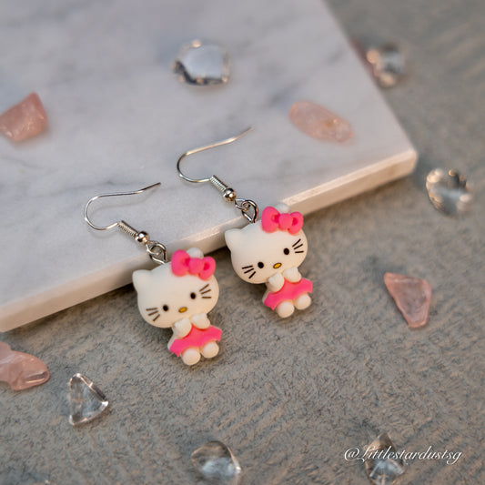 Mouthless Meow (Pink) | Earrings
