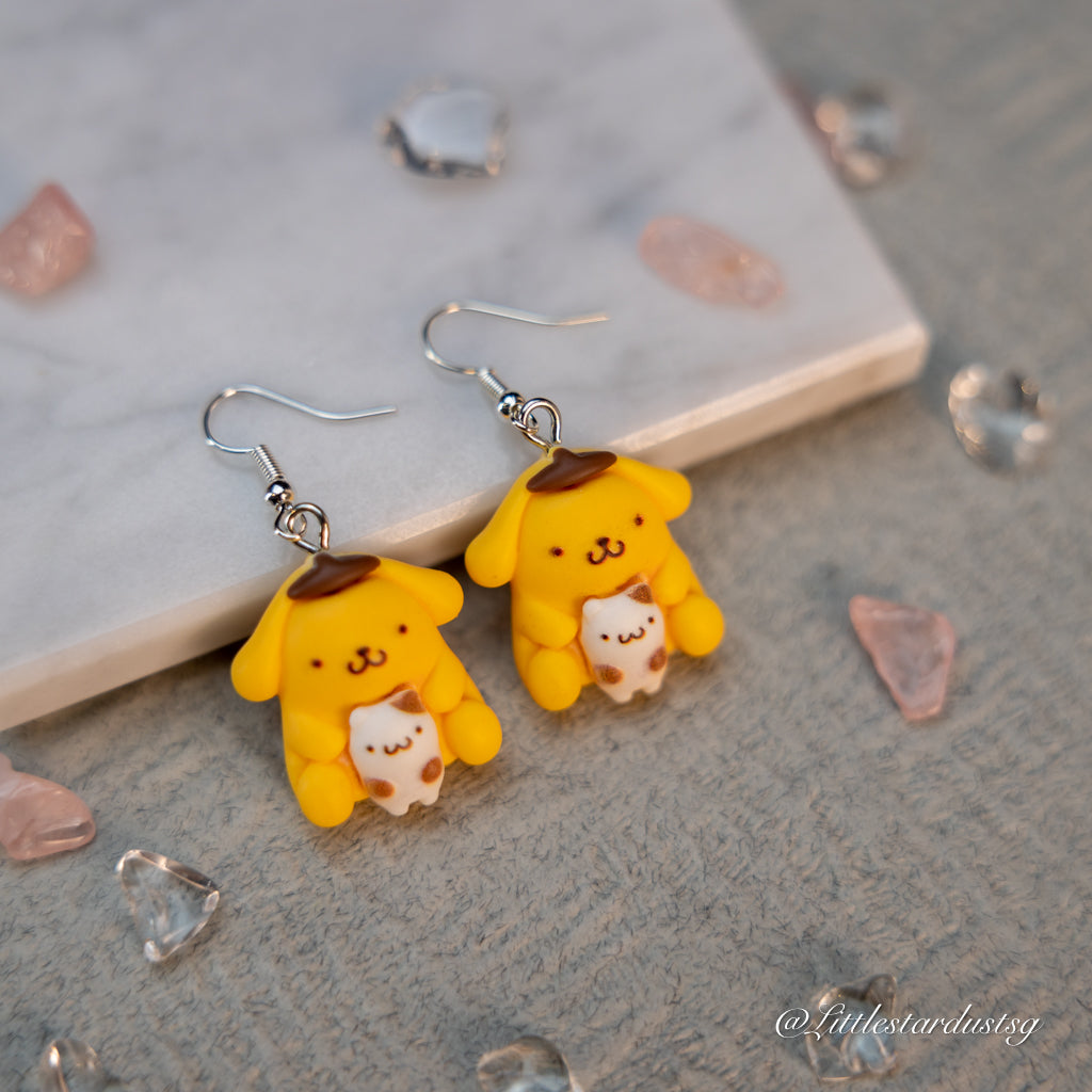 Yellow Fat Dog (Pet Cat)  | Earrings