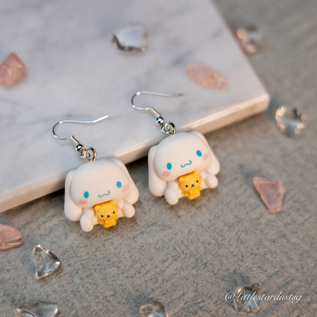 White Puppy (Teddy) | Earrings