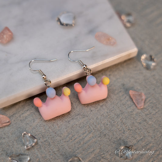 Crown (Pink) | Earrings