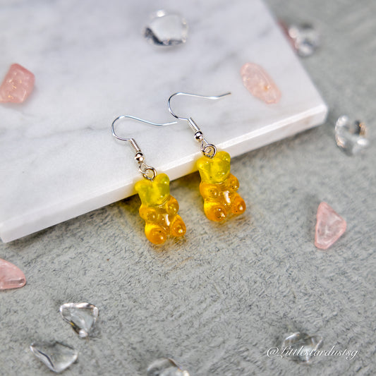 Crystal Bear (Sunrise) | Earrings