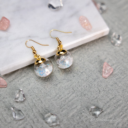 Crystal Globe (Winter) | Earrings